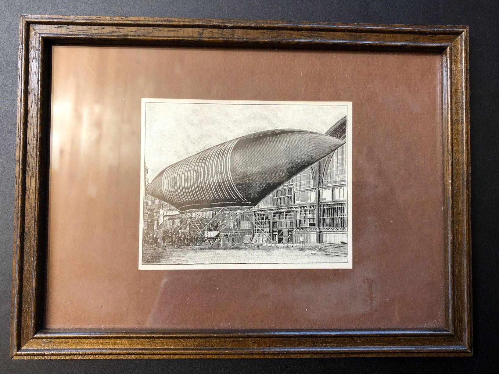 Grafica & Litografie: Antikes Bild: Lebaudys Luftschiff, Lithografie 1904 – Usato da Rothenburg venduto da Roelliluzern