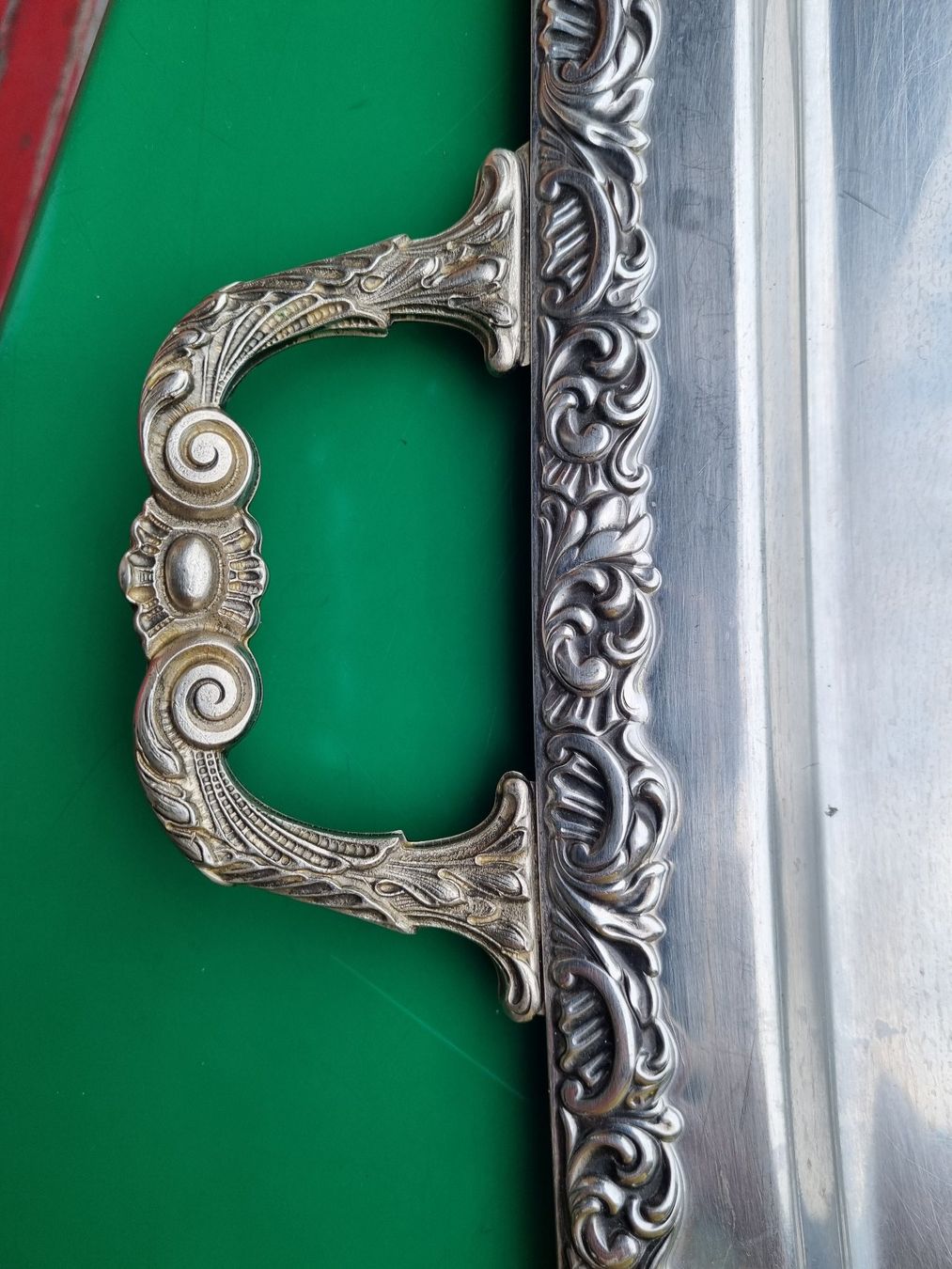 Servierplatten: Vintage Serviertabletts, 2er Set, Metall, edel! – Gebraucht aus Trachslau von post35 1