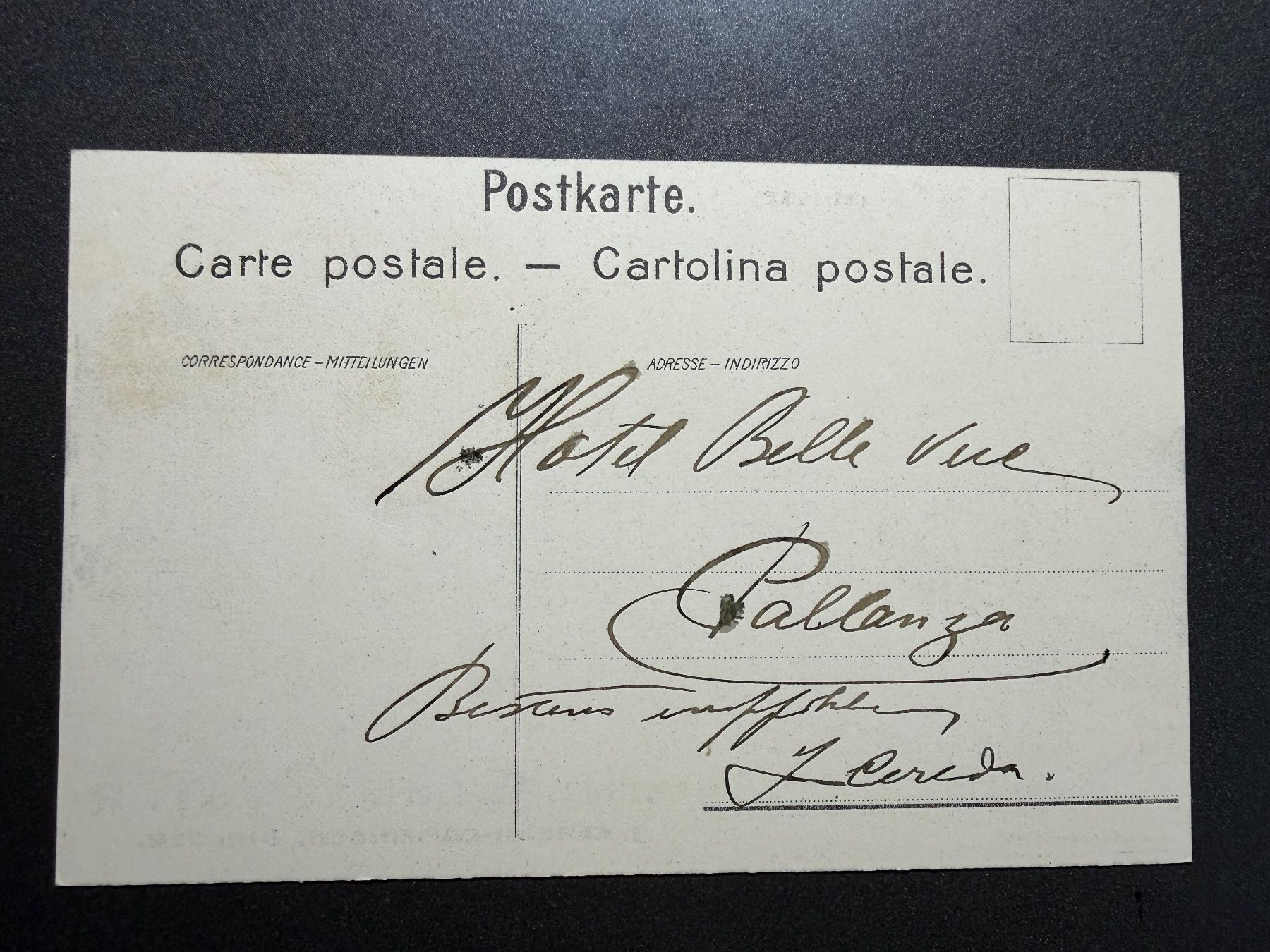 Cartoline postali: Litho AK  LUGANO Hotel Walter – Usato da untervaz venduto da Wingert 1