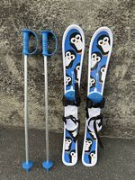 Kids Schlitten Ski - Ski Set mit Stöcken