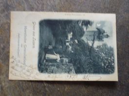 Alte Ansichtskarte Gruss aus Luzern mit Stempel und Brief...
