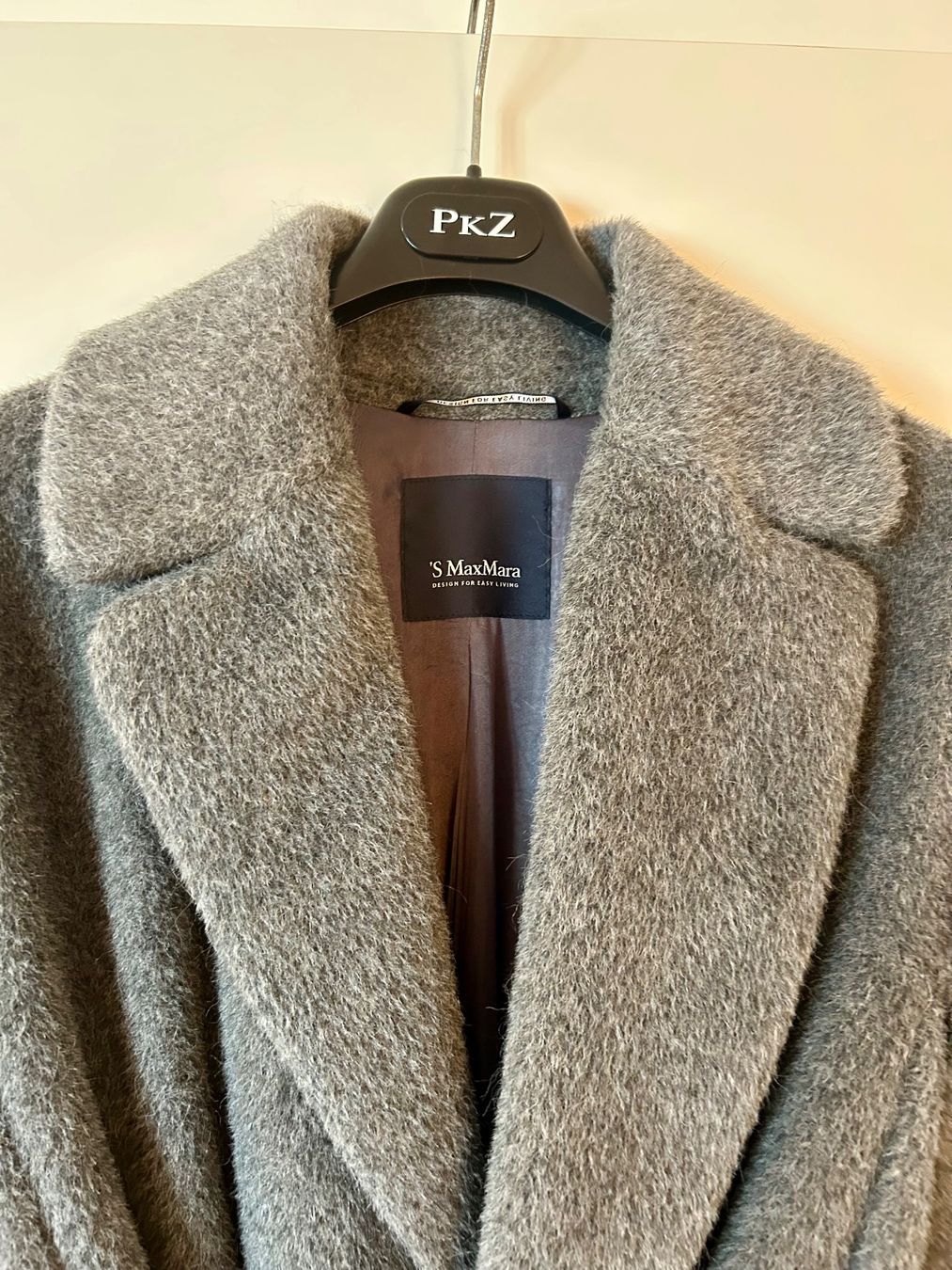 Max Mara Cappotti: Manteau 'S Max Mara gris Alpaca – Usato da GOCKHAUSEN venduto da chrismon 1