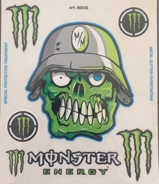 Monster Energy Aufkleber Sticker 8teilig (Art. 9150)