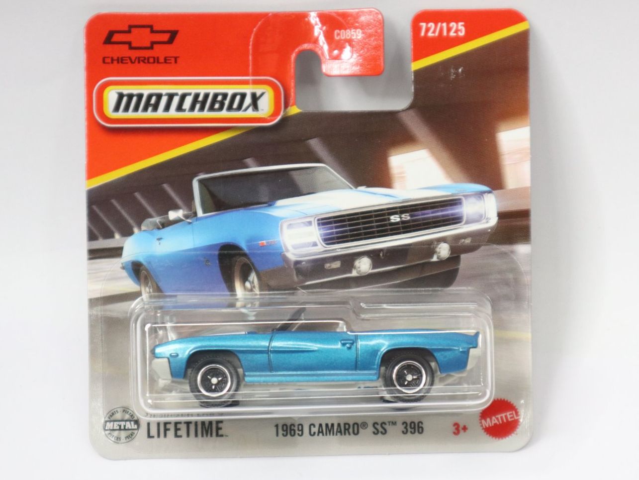 Matchbox Modellini d'auto: Matchbox 1969 Chevrolet Camaro SS 396 – Nuovo e nell'imballaggio originale da Eschenbach SG venduto da Astalavista