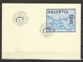 F1000 - FDC Stickerei Marke