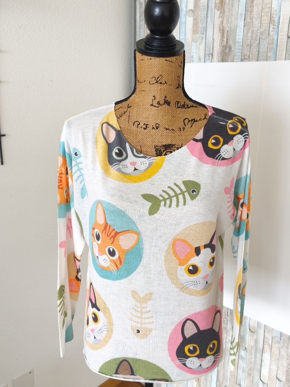 Maglioni & Felpe: Sa' Sa Pullover mit Katzenmuster, Grösse S, Top Zustand! – Usato da KRIENS venduto da Franzy_Blond10