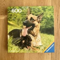 Ravensburger Puzzle - Schäferhund mit Welpe, 600 Teile