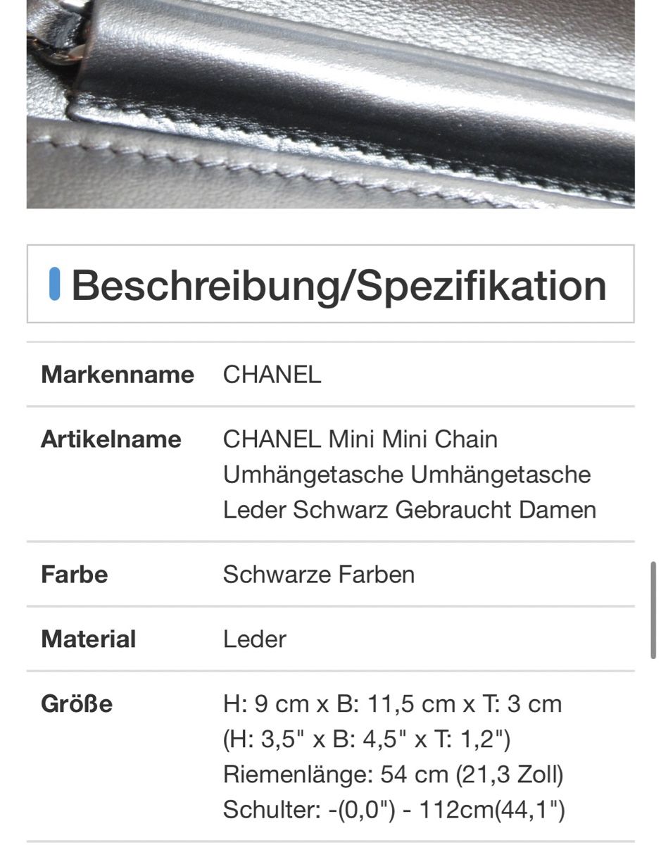 Chanel Borse da donna: Chanel Abendtasche Mini Schmuckstück – Usato da Zürich venduto da kleinesgrau 8