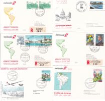 40 Stk. CH Flugpost Briefe ab 1985, Swissair etc.