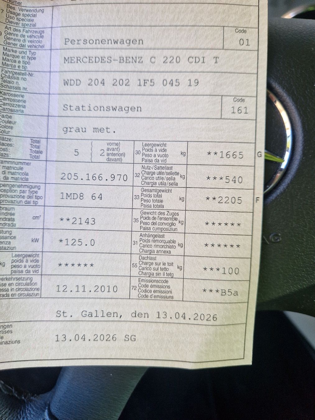 Mercedes-Benz Autos: Mercedes 220CDI Frisch ab MFK – Gebraucht aus Sonnental von Tobifey 5
