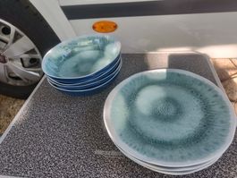 Melamingeschirr / Campinggeschirr 12-teilig
