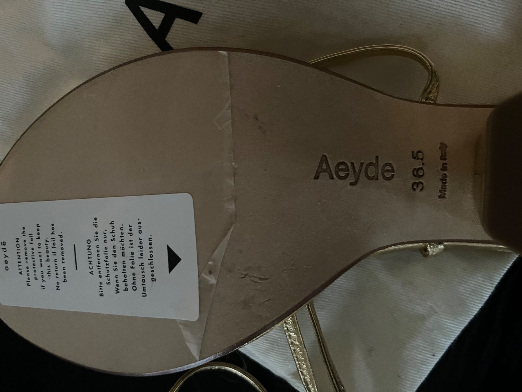 Scarpe da donna: Sandalen Gold (Neu) – Nuovo e nell'imballaggio originale da Zürich venduto da 666ooo 4
