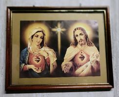 schönes Jesus und Mariabild