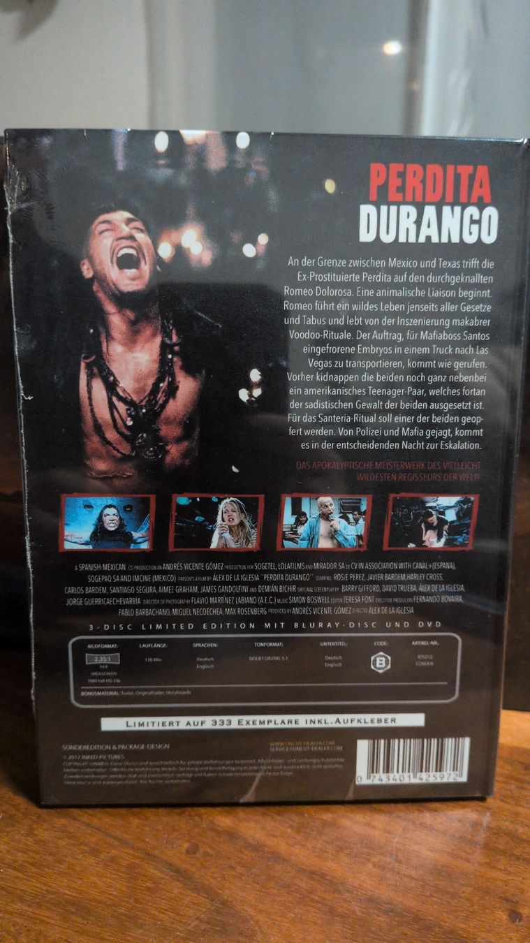 Tutti i DVDs: Perdita Durango Blu-ray DVD 3-Disc Limited Edition Uncut – Usato da Thun venduto da Pizzamike 1