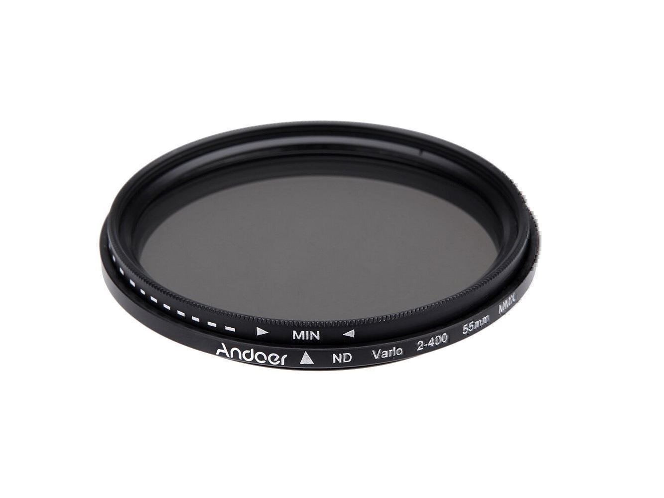 Filter: VARIABLER ND-FILTER 55mm - ND2 BIS ND400 - DSLR FILTERRING – Neu und originalverpackt aus Kriens von swissgadget