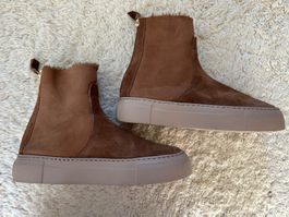 AGL Wildleder-Lamm Stiefel, Grösse 38