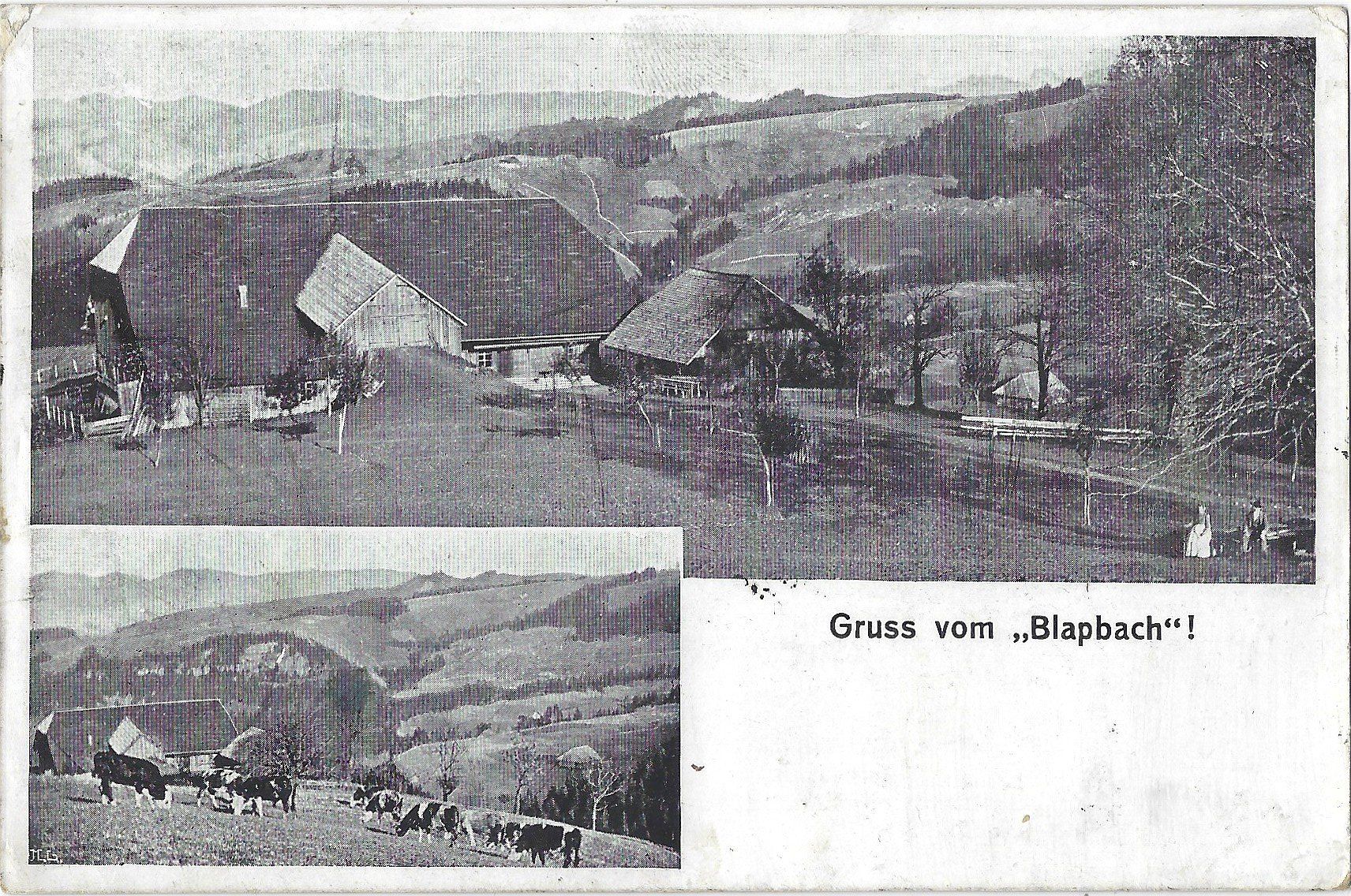 Cartes postales: Gruss  vom  "Blapbach" ! – D'occasion à Bütschwil par Jackson1A