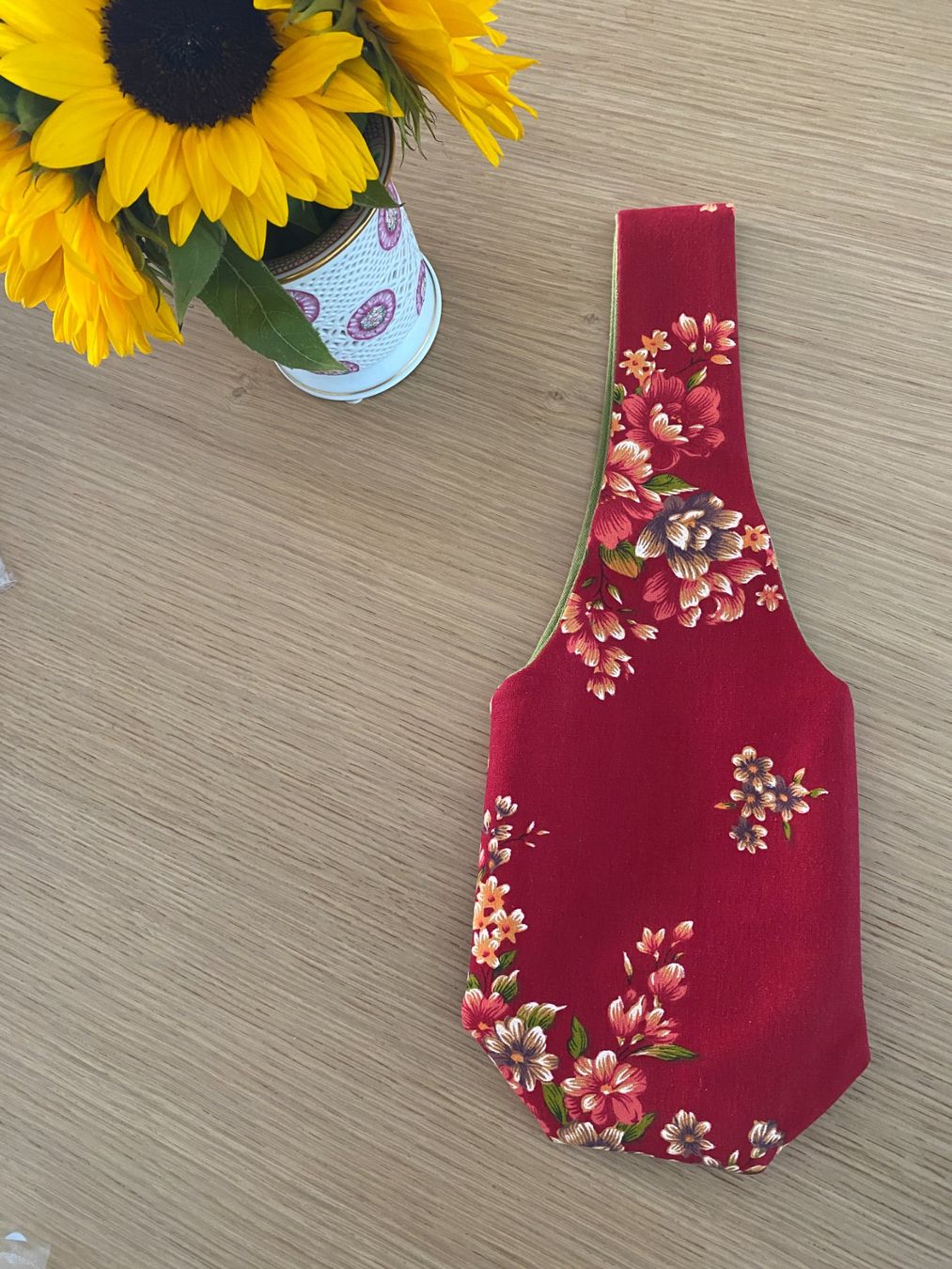 Borse: Weinflaschentasche mit Hakka-Blumenmuster – Usato da Rotkreuz venduto da emi_dny8 2