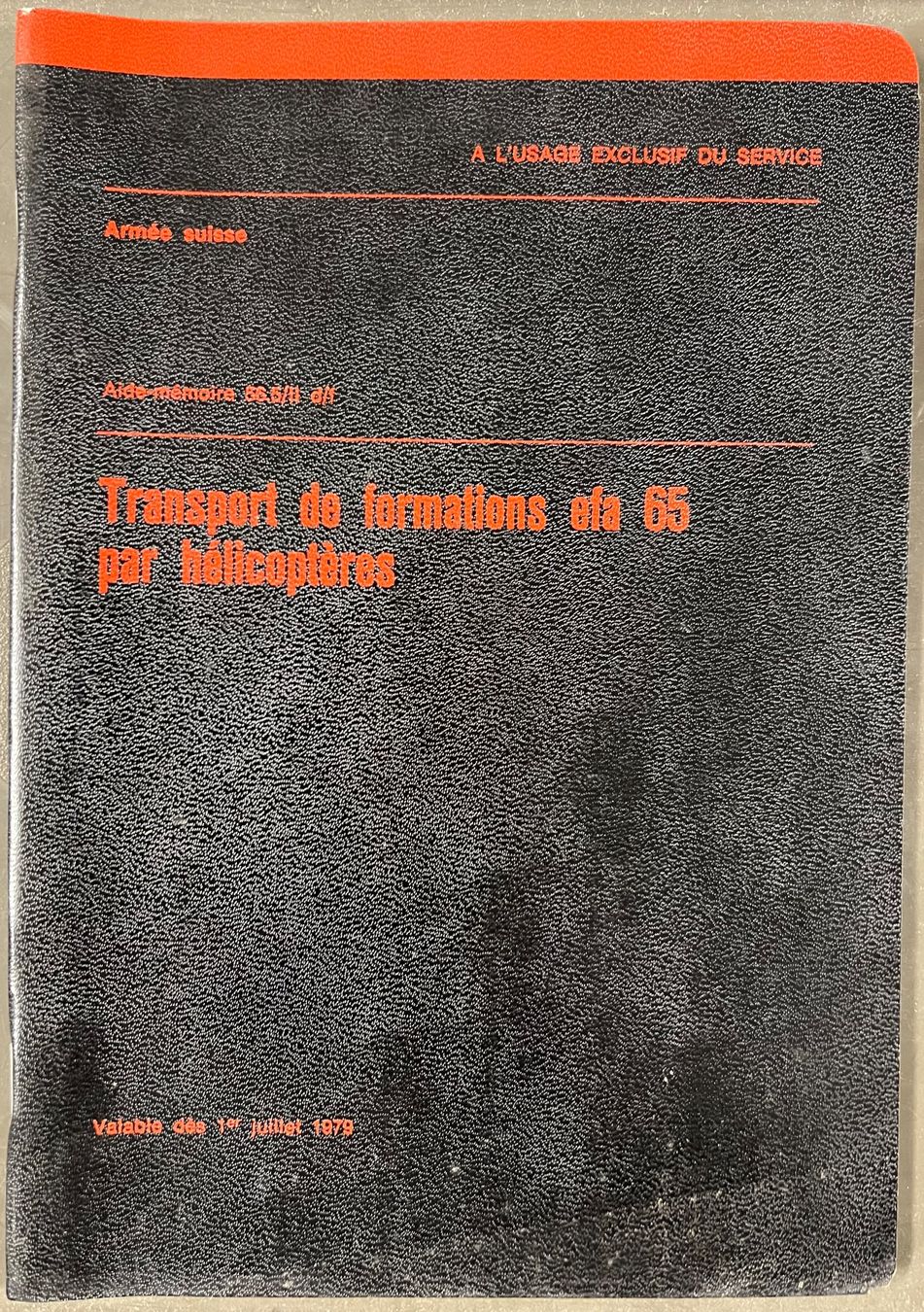 Livres: Règlement armée transport hélicoptere helikoptern – D'occasion à Nyon par 65d45