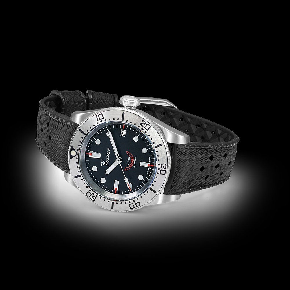 Squale Orologi: Squale Matic Satin Orange Rubber Automatic – Nuovo e nell'imballaggio originale da Carouge GE venduto da Watchaser 2