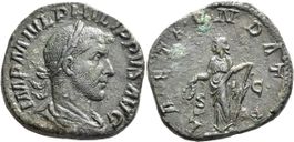 PHILIP I bronze sesterz - top!