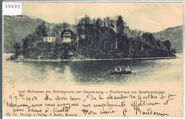 Insel Schwanau mit Schlossruine der Gesslerburg - Fischerhau