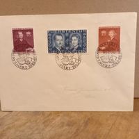 Briefumschlag Liechtenstein mit 3 Stempeln 7 Maerz 1943"""