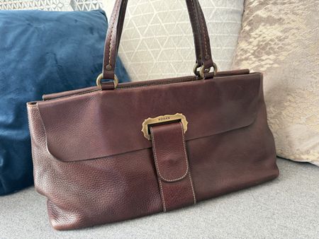 Sac Hogan en cuir  brun élégant