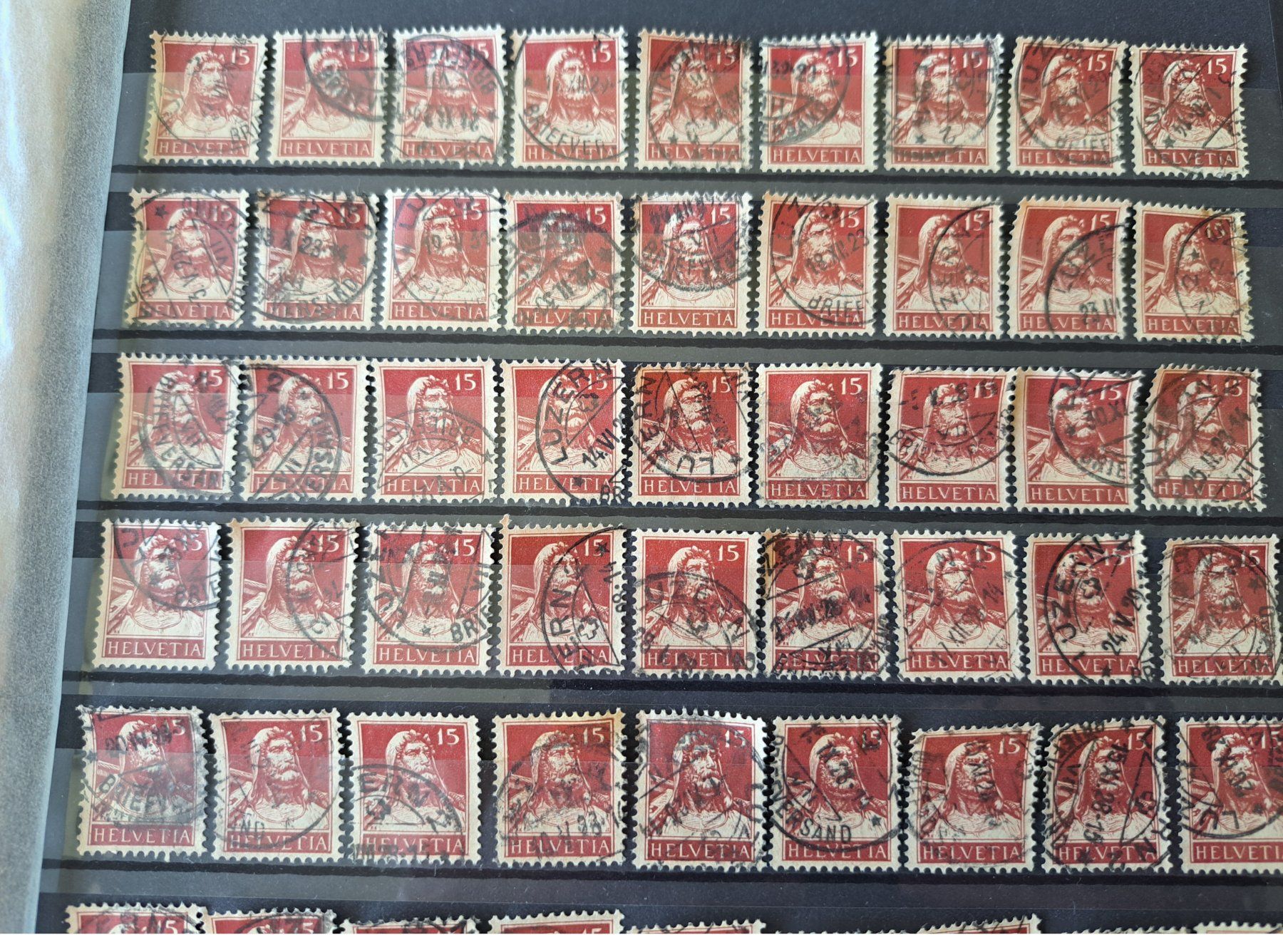 Alle Briefmarken: CH 173 ʘ 81x SBK 729.- – Gebraucht aus Biel/Bienne von ESOXMAN 1