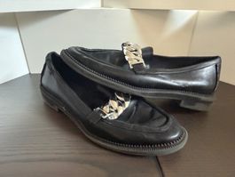 Schwarze Loafer Gr. 38