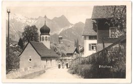 PFÄFERS: Dorfpassage, Foto-AK 1927