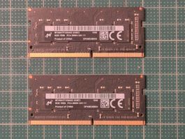 Lot RAM DDR4 16GB (2x8GB) Micron PC4-2666V SO-DIMM