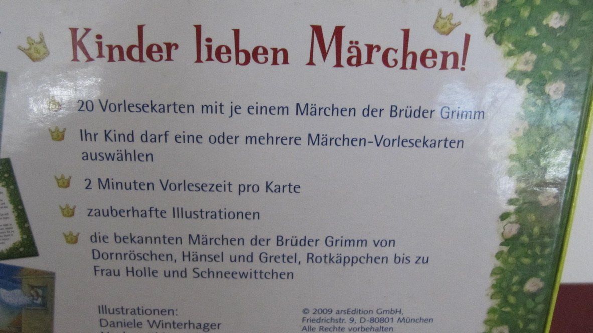 Libri: Meine Märchen,  20 Vorlesekarten – Usato da Brunnen venduto da Kiwiland1 2