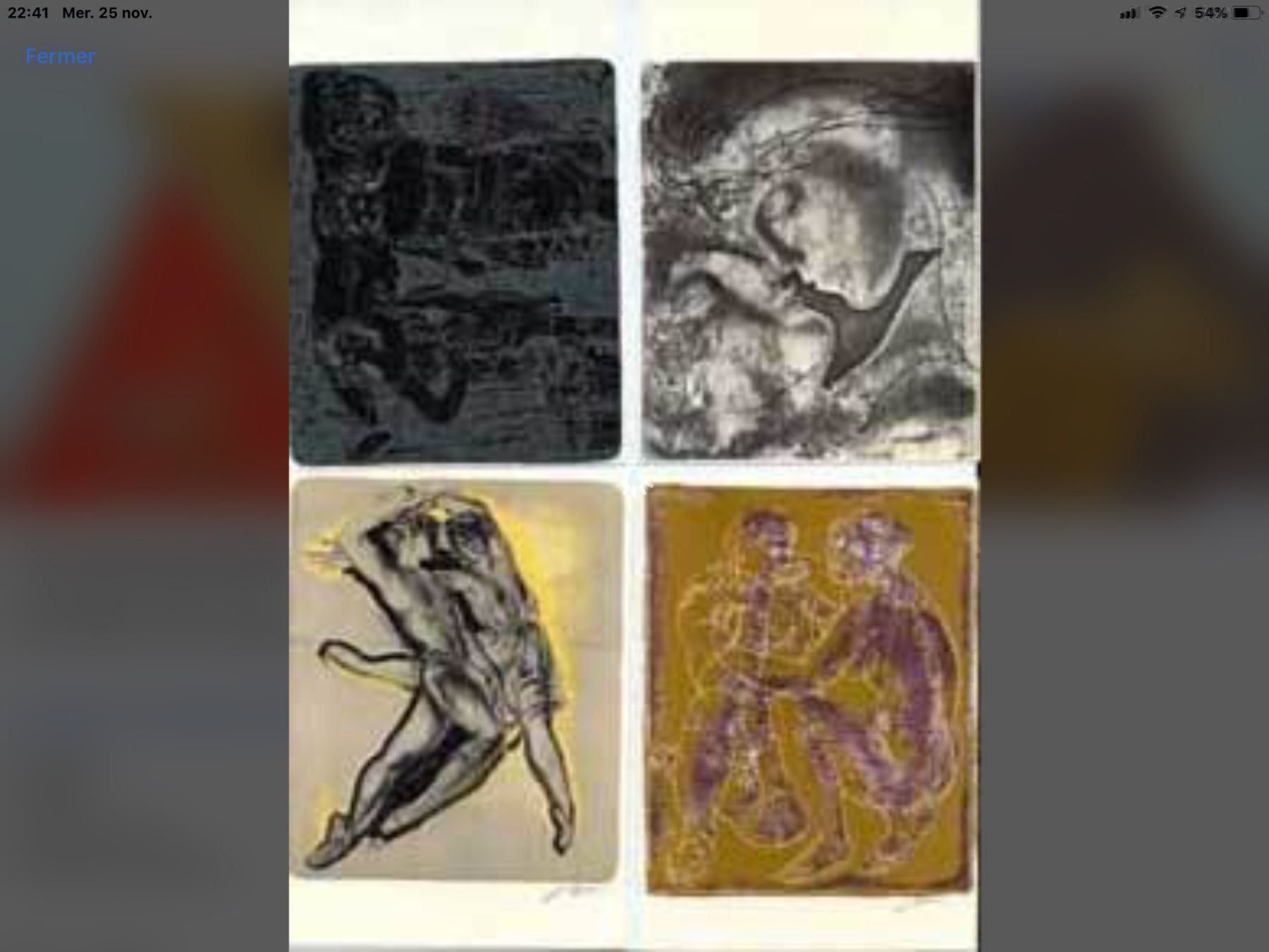 Ansichtskarten: 56 cartes postales Hans Erni de 1960 – Gebraucht aus DUGNY (-Leytron) von Rdeny 9
