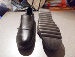 Halbschuhe ca. Grösse 40, schwarz, Reissverschluss