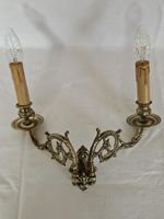 Antike Wandlampe / Messing