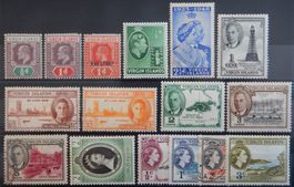 Virgin Islands British Kolonien Lot mit alten Werten I