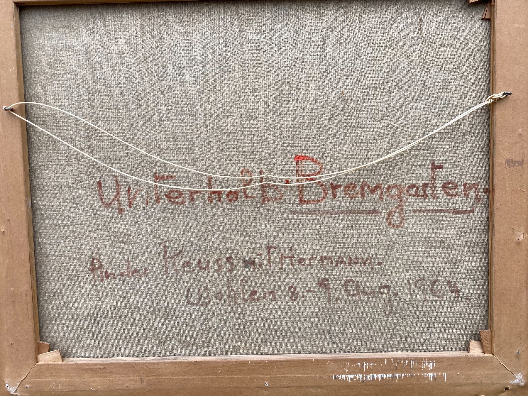 Dipinti: Grosses Ölbild an der Reuss, Hermann – Usato da Rünenberg venduto da Fendi02 7