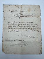Antike Handschrift, Brief von 1870