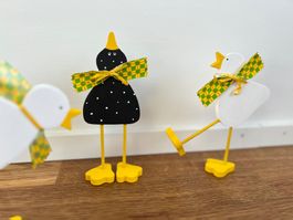 3x Deko Küken aus Holz (handmade with 💛)