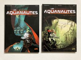 LES AQUANAUTES - T1 et T2 - EO + DESSIN DÉDICACÉ