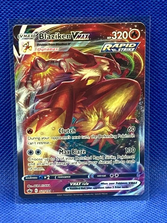 Blaziken Vmax & V - Chilling Reign - Pokemon Ultra Rare Lot - 020/198 & 021/198