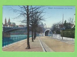 Basel, Wettsteinbrücke und Münster