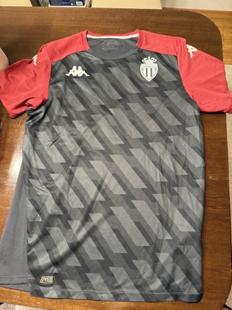 Maillot de football AS Monaco Kappa gris et rouge