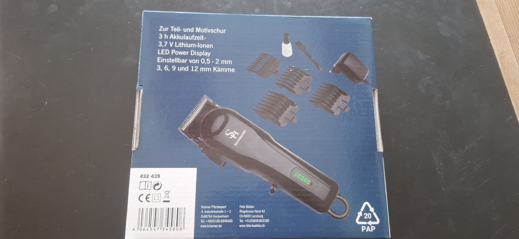 Alle Maschinen:  Akku Schermaschine – Neu und originalverpackt aus Hombrechtikon von Logato