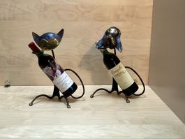Set: Flaschenhalter Hund & Katze: Walter Bosse