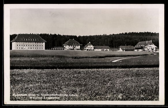 Cartoline postali: AK Langenthal, Kantonale land- und hauswirtschaftliche Schul – Usato da Berlin venduto da bartko-reher