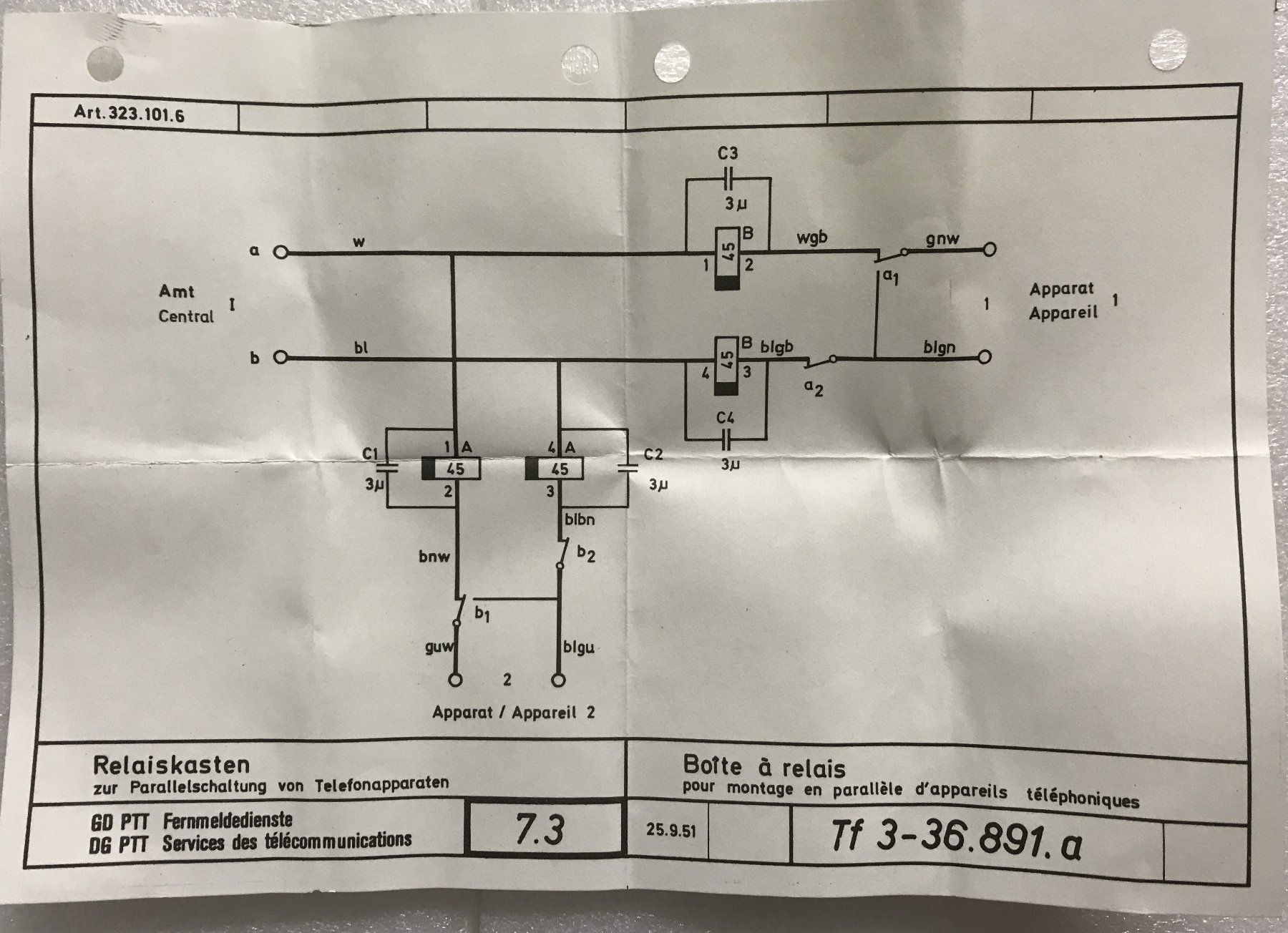Elektronikbauteile: Parallelschalte Relais Typ T+T Nr. 36.891a, occ – Neu (gemäss Beschreibung) aus Hergiswil NW von hpb_9bvx 3
