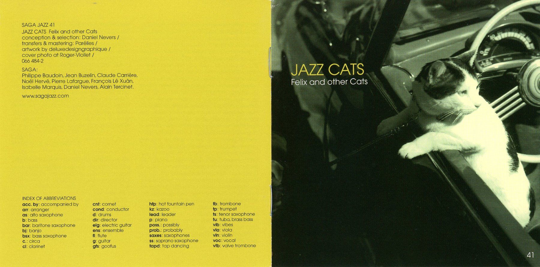 CD: CD - JAZZ CATS compilation (sagajazz 41) – Nuovo (secondo la descrizione) da Morges venduto da evnocha3 2