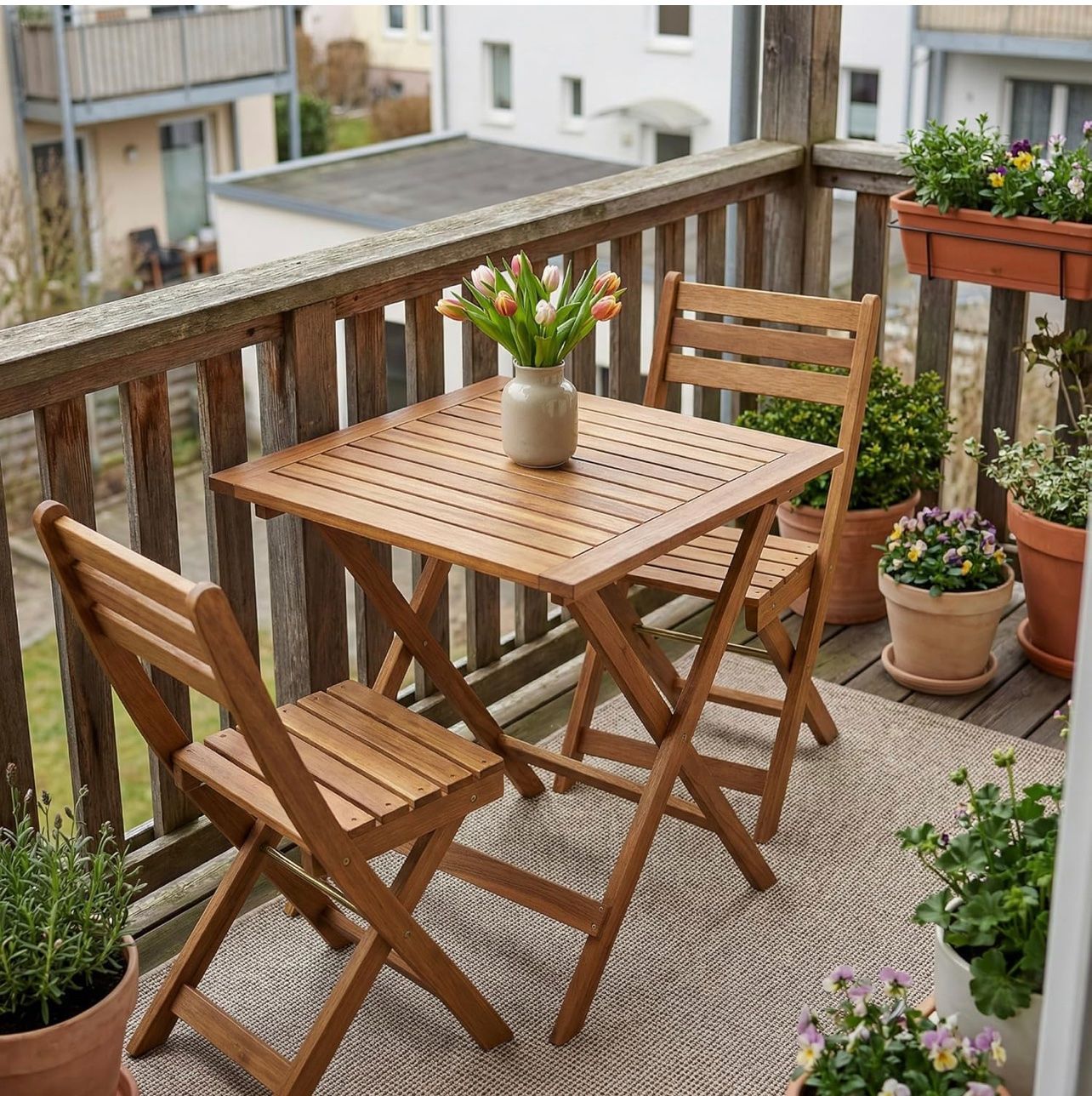 Gartentisch – Balkontisch 70x70 cm aus Akazienholz geölt (Neu und originalverpackt) in Amriswil für CHF 85 – mit Lieferung auf Ricardo kaufen